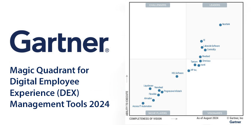 Gartner Magic Quadrant for Digital Employee Experience (DEX) Management Tools 2024