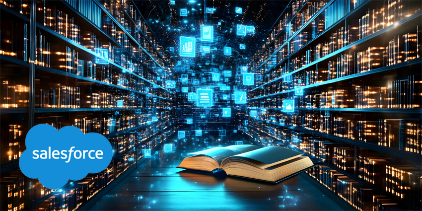 Digital Book Shelf 3D Illustration