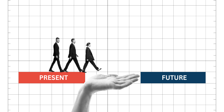 Present vs Future sales and marketing trends chart